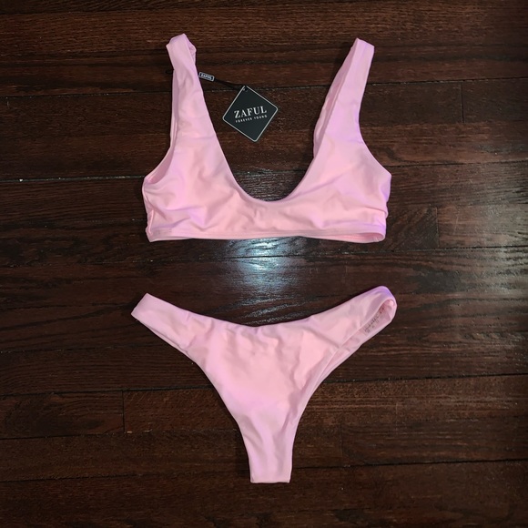 Zaful Other - Baby Pink Bikini